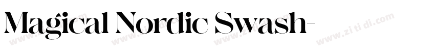 Magical Nordic Swash字体转换